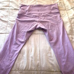 purple athleta leggings